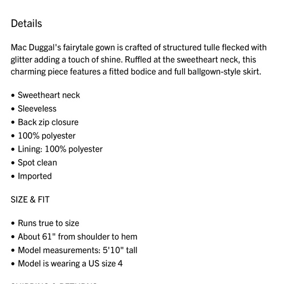 MAC DUGGAL Strapless Glitter Tulle Lilac Pink Ombré Gown NWT Size 8 - Picture 4 of 10